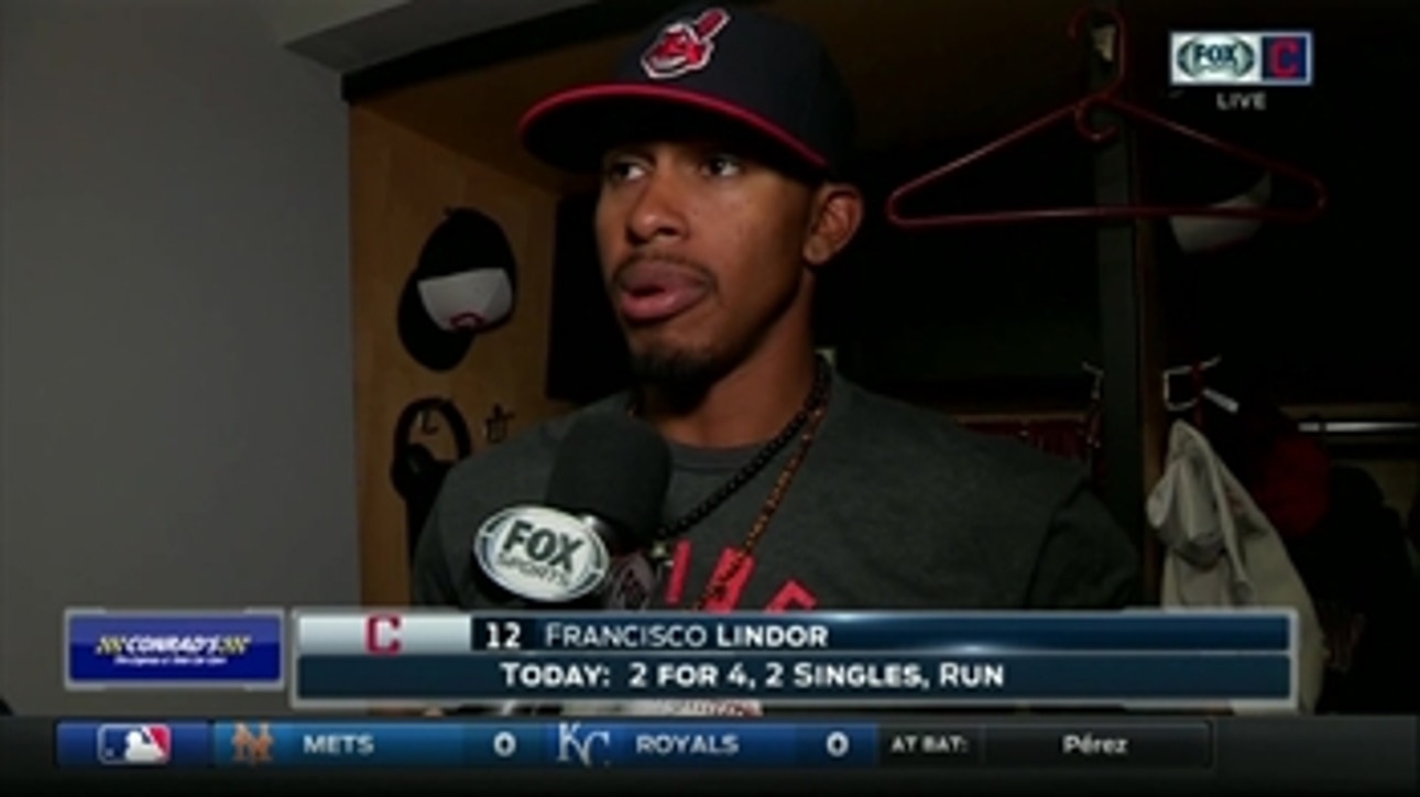 Despite the loss, Francisco Lindor had fun in his first opening day