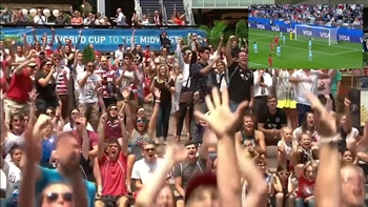 Watch fan reactions to United States' goals in dominant start to Women's World Cup™