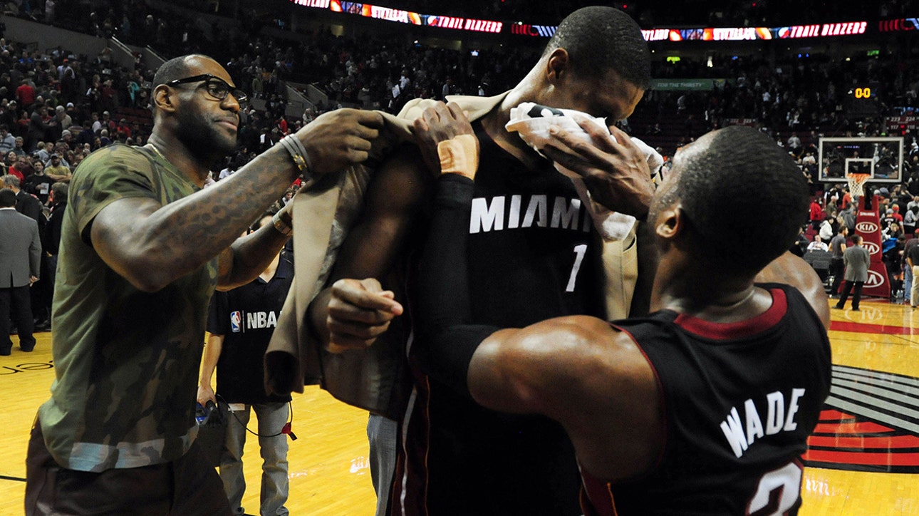 LeBron "puts the cape" on Bosh after wild win