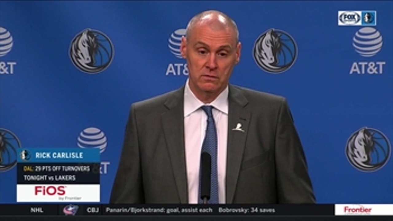 Rick Carlisle on younger guys finishing, win over Lakers