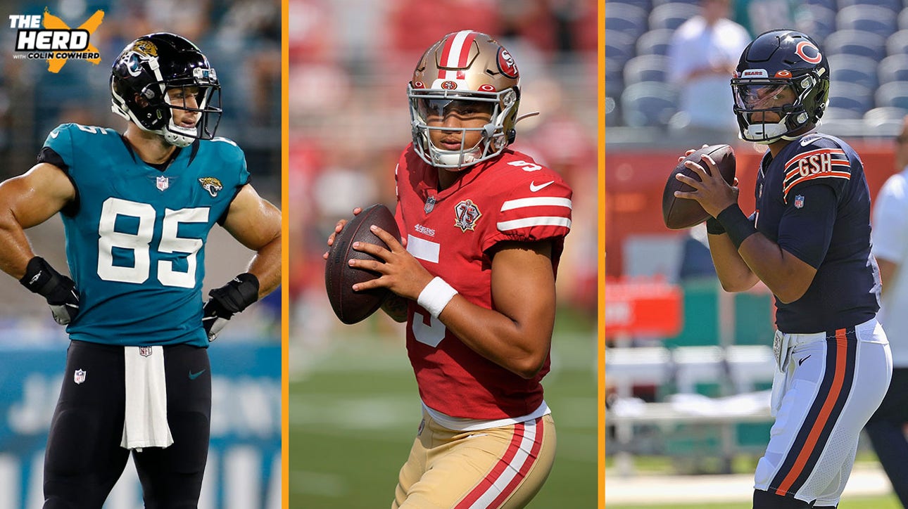 Mark Schlereth discusses Justin Fields and Trey Lance's preseason performances, reacts to Tim Tebow's release I THE HERD