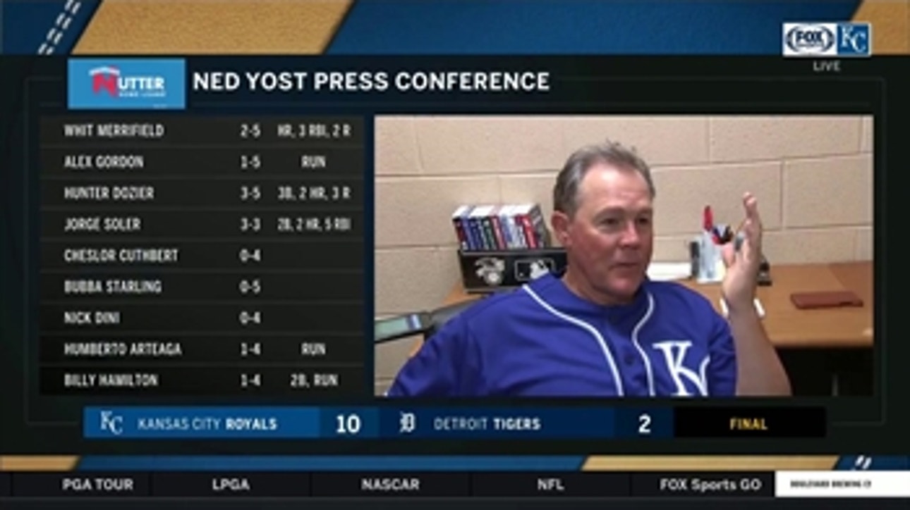 Yost on Soler and Dozier's multi-homer game against Tigers