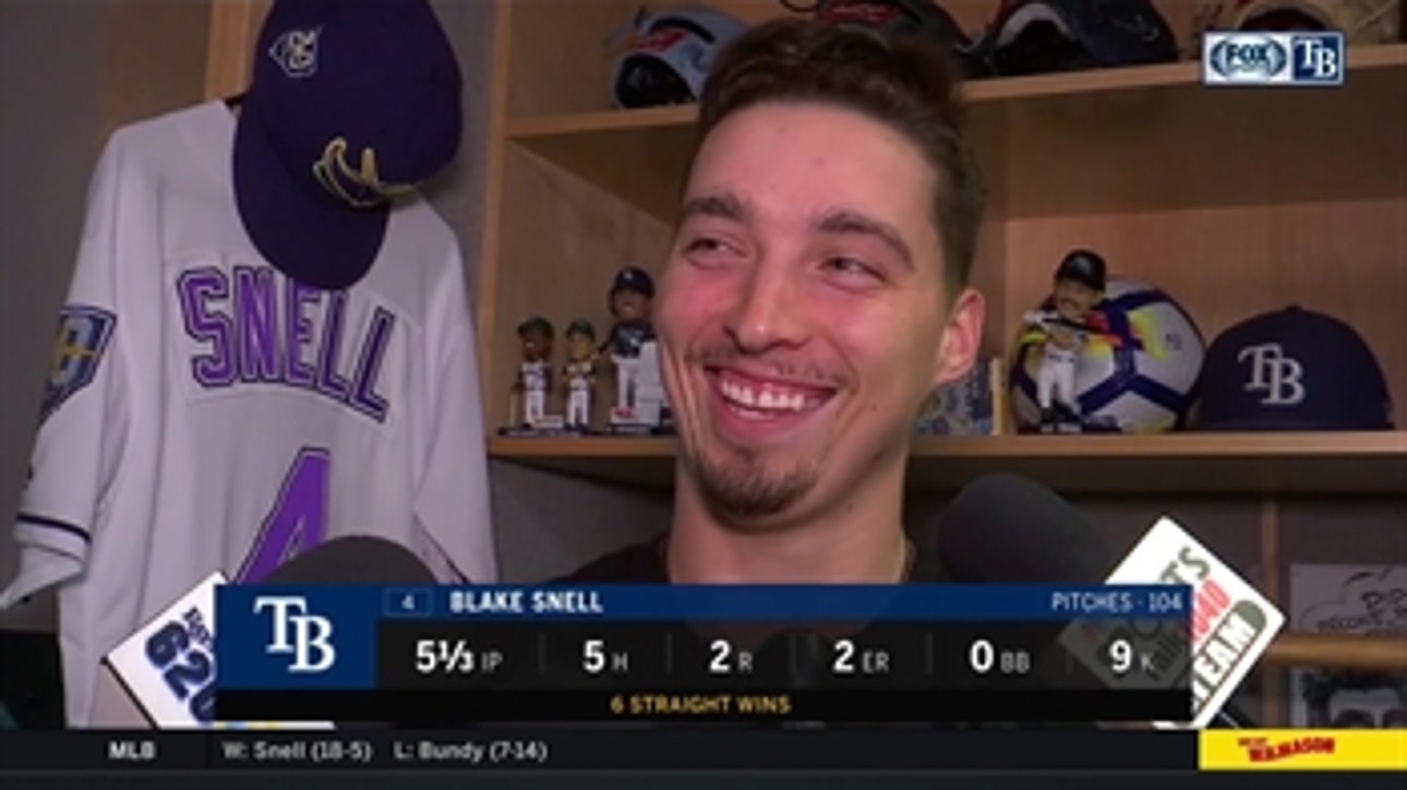 Blake Snell gives all the credit to the offense in win