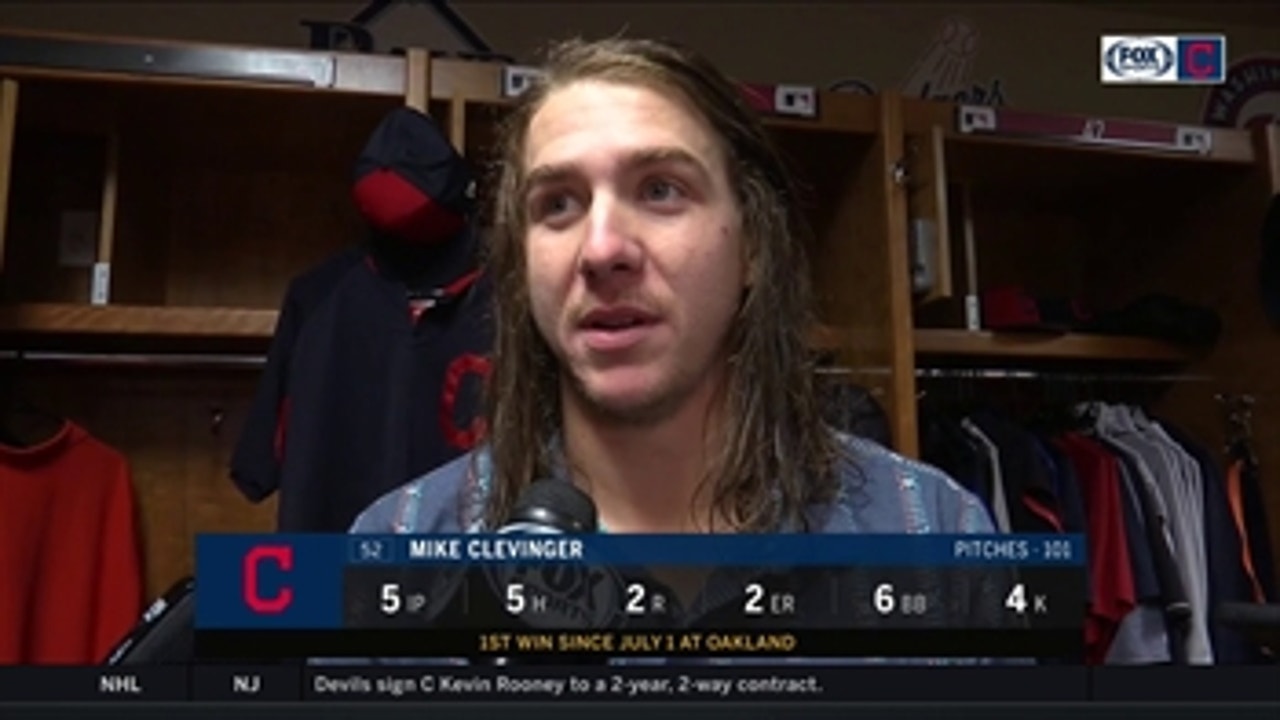 Mike Clevinger trusting that he'll figure out command of breaking ball