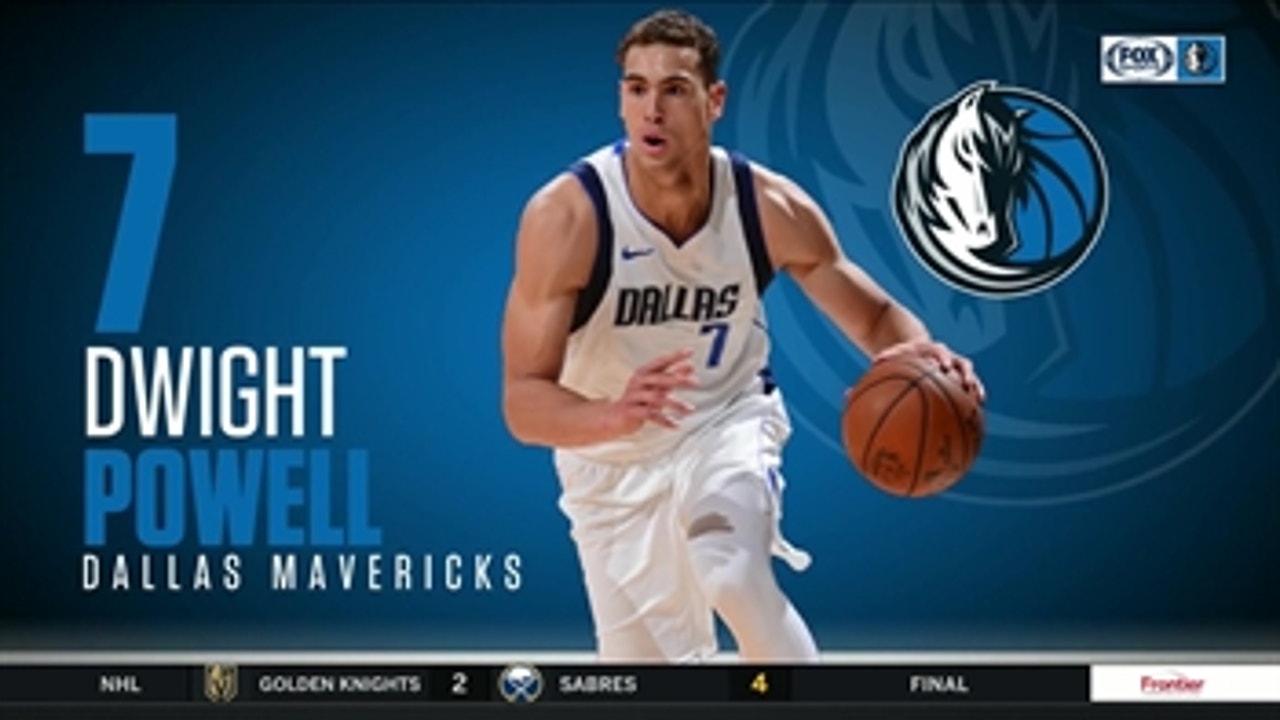 WATCH: Dwight Powell Is Perfect from the Field in Mavs Win over Warriors