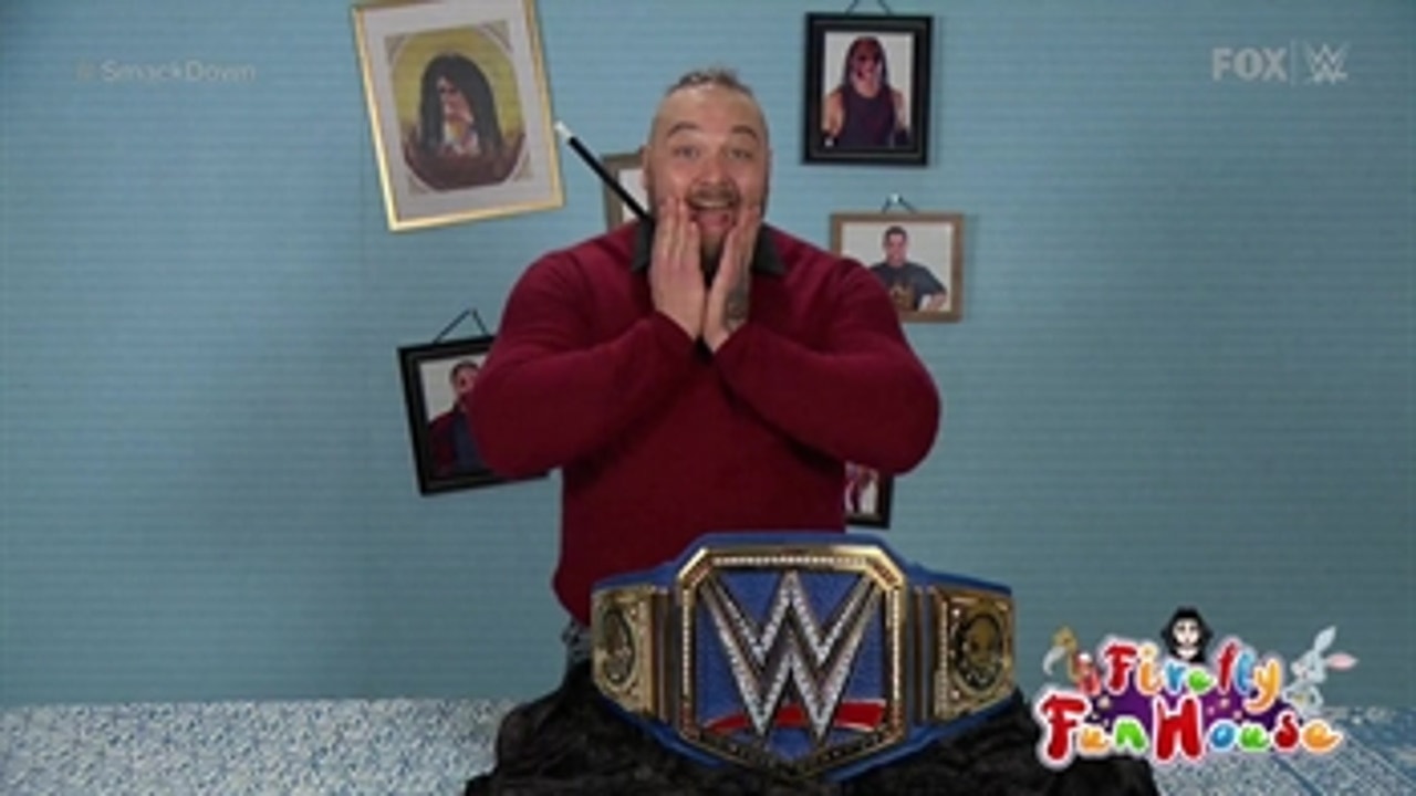 Bray Wyatt unveils his new Universal Championship in the Firefly Fun House