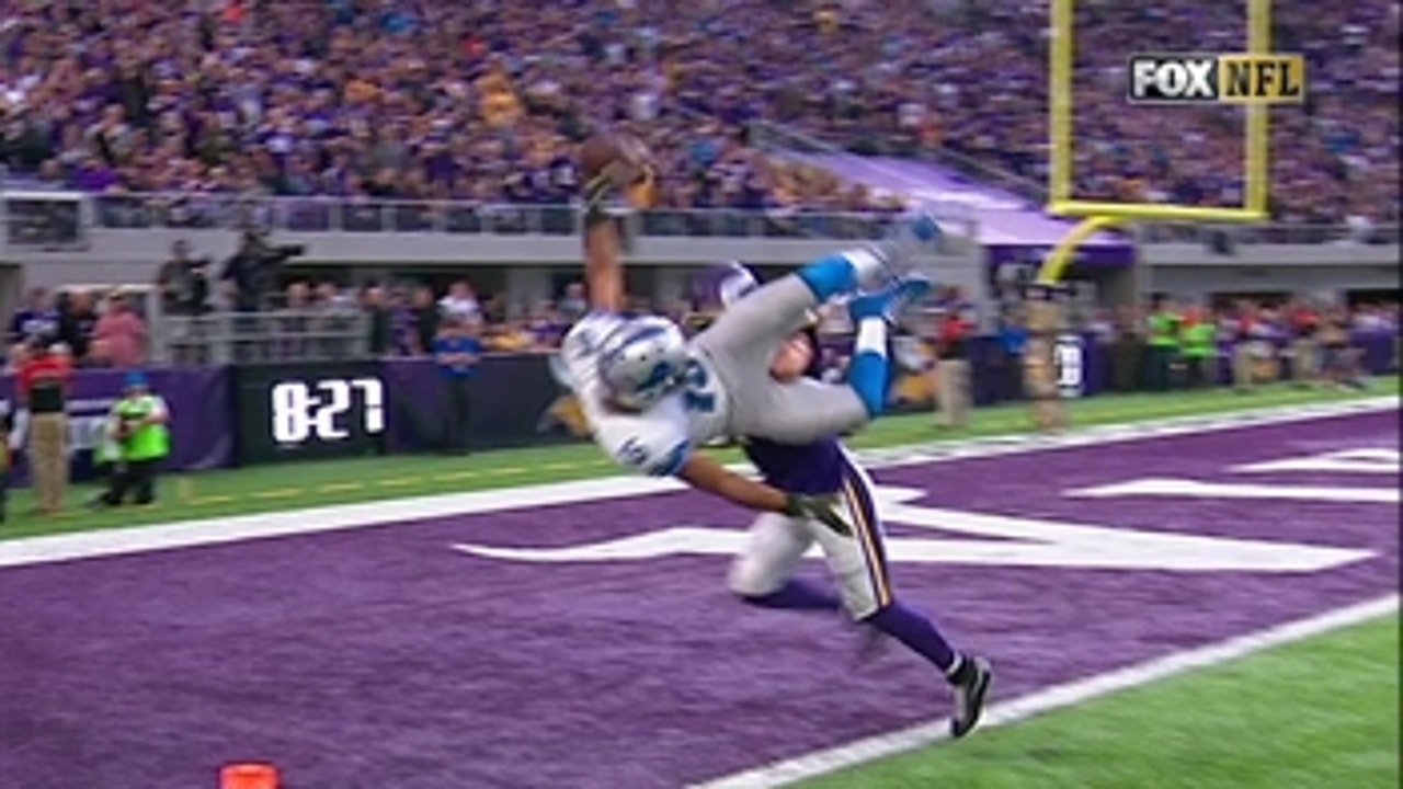 Golden Tate gives the Lions an OT win in Minnesota with this TD