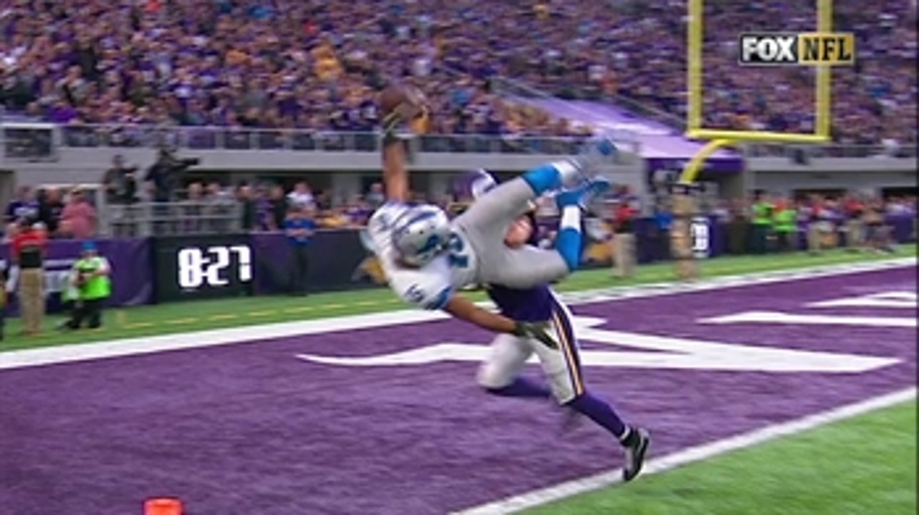 Golden Tate gives the Lions an OT win in Minnesota with this TD