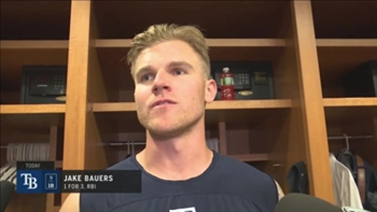 Jake Bauers on his sac bunt, Rays' win over Yankees