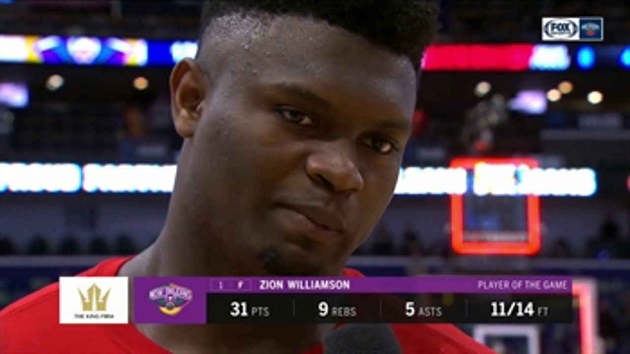 Zion Williamson on the Pelicans win over Portland