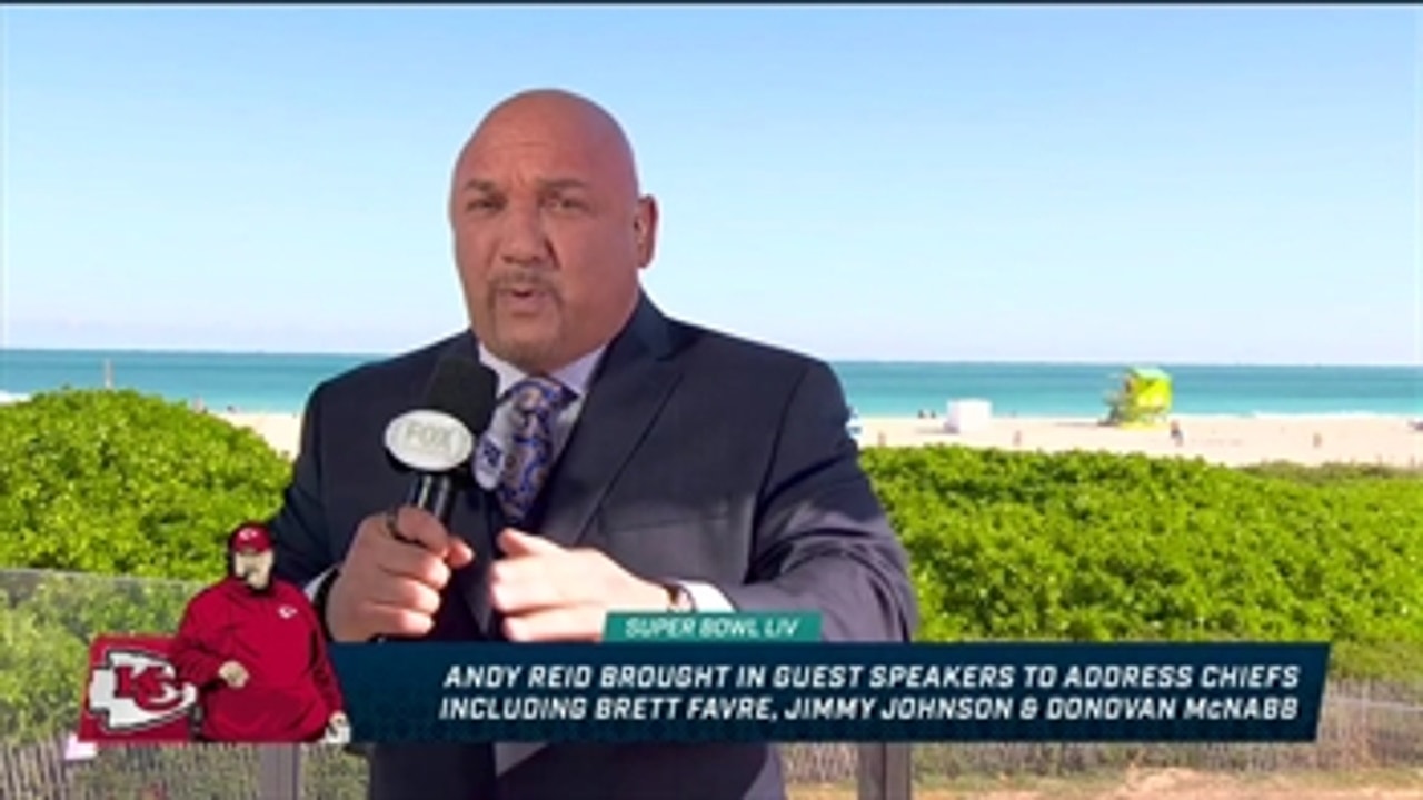 Jay Glazer reports on the guest speakers that Andy Reid brought in to speak to the Chiefs