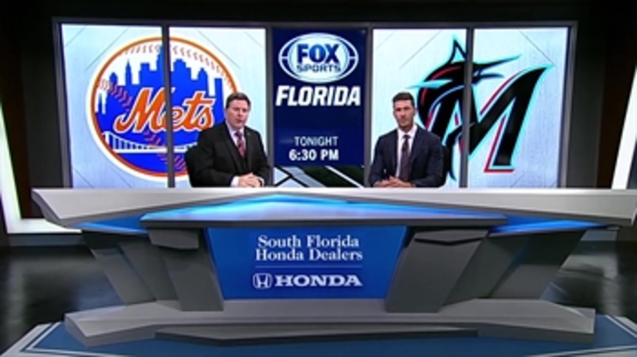 Marlins kick off 2nd half at home against Mets
