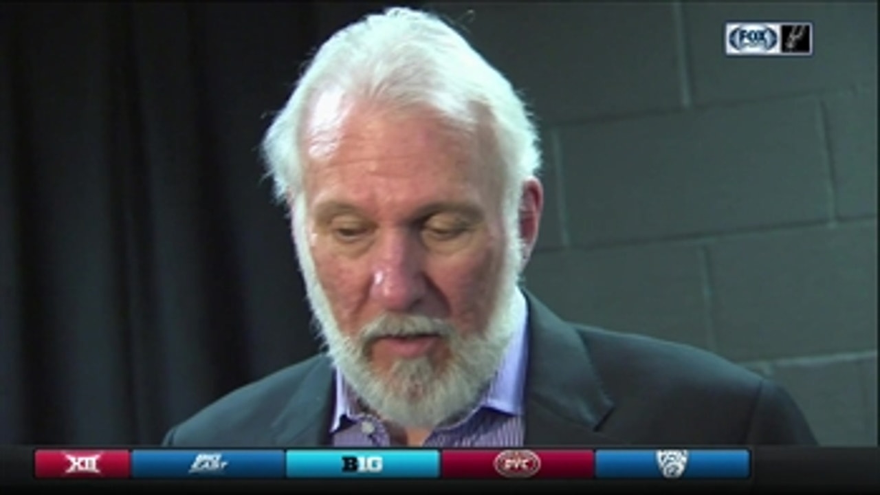 Gregg Popovich: 'Defense gave us an opportunity to win'