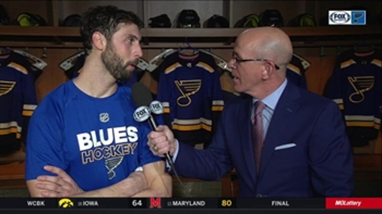 Robert Bortuzzo on Carter Hutton: 'He's been our rock'
