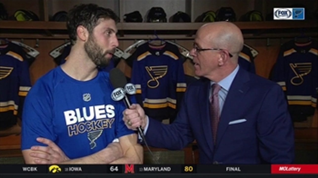 Robert Bortuzzo on Carter Hutton: 'He's been our rock'