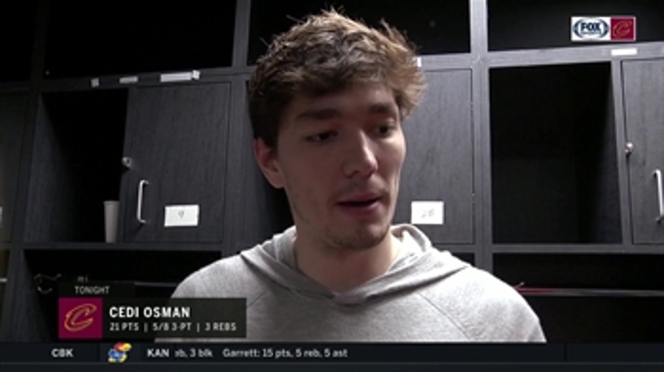 Cedi Osman staying confident with his shot, encouraged by team