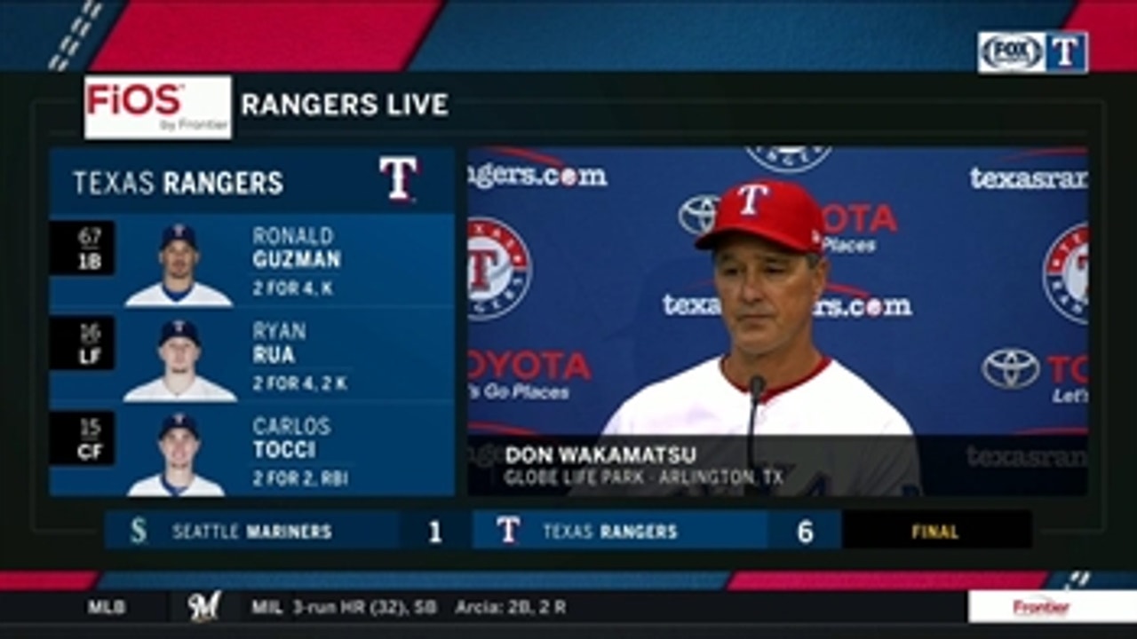 Don Wakamatsu discusses the plan for Beltre for remainder of season