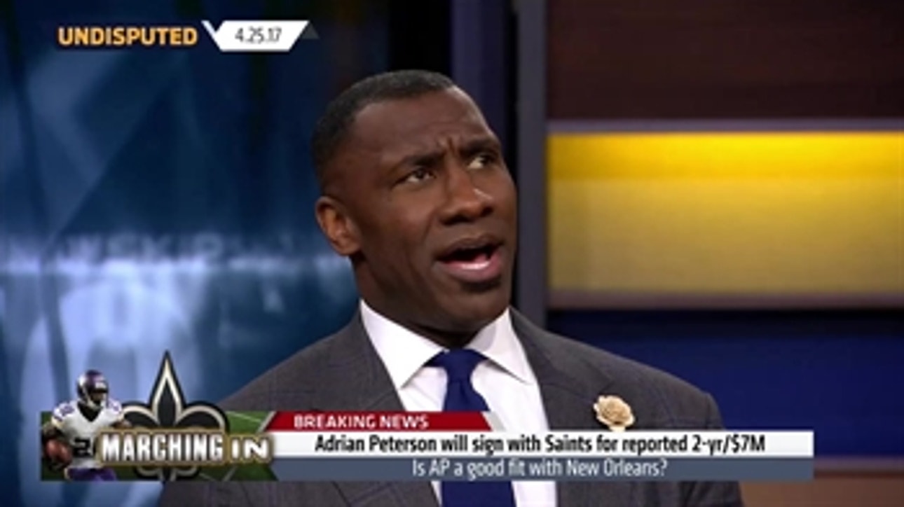 Shannon Sharpe: Adrian Peterson to Saints is the only fit, but it isn't a good one | UNDISPUTED