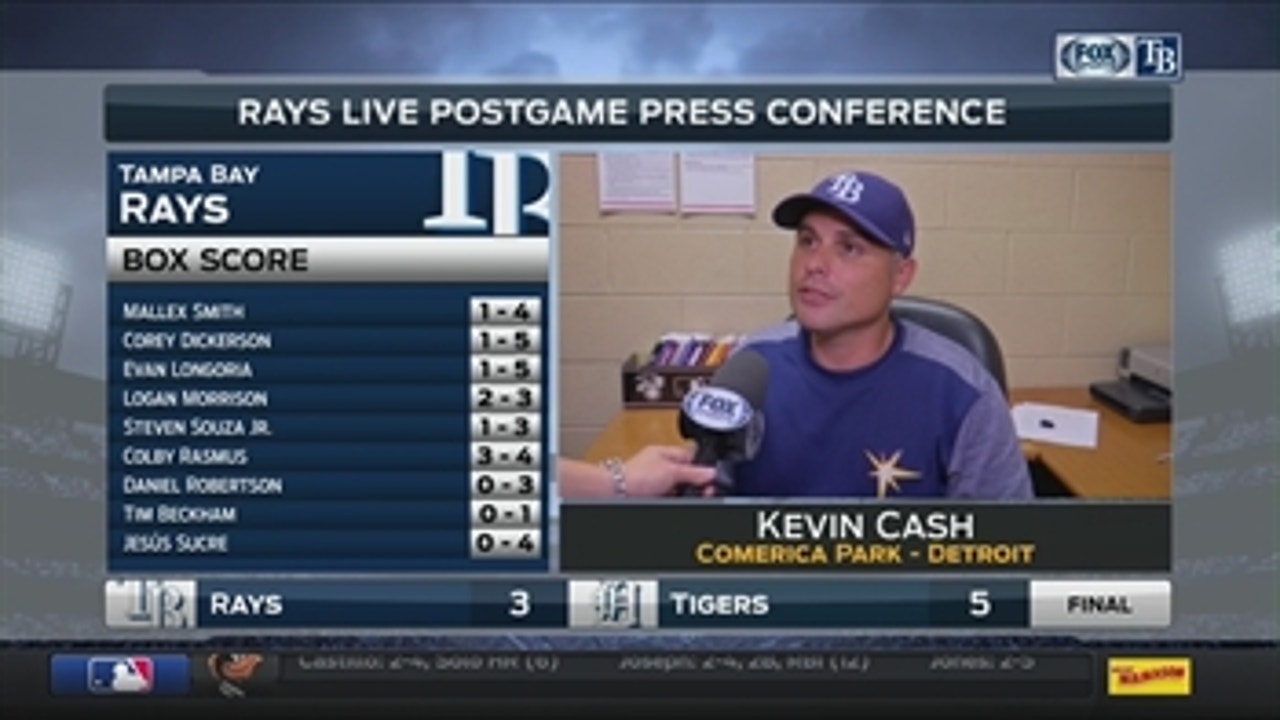 Kevin Cash: 'We got beat by one of the best'