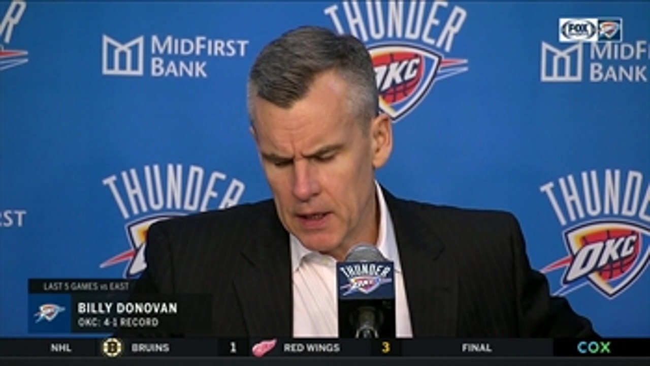 'I thought our guys really competed' - Billy Donovan ' Thunder Live