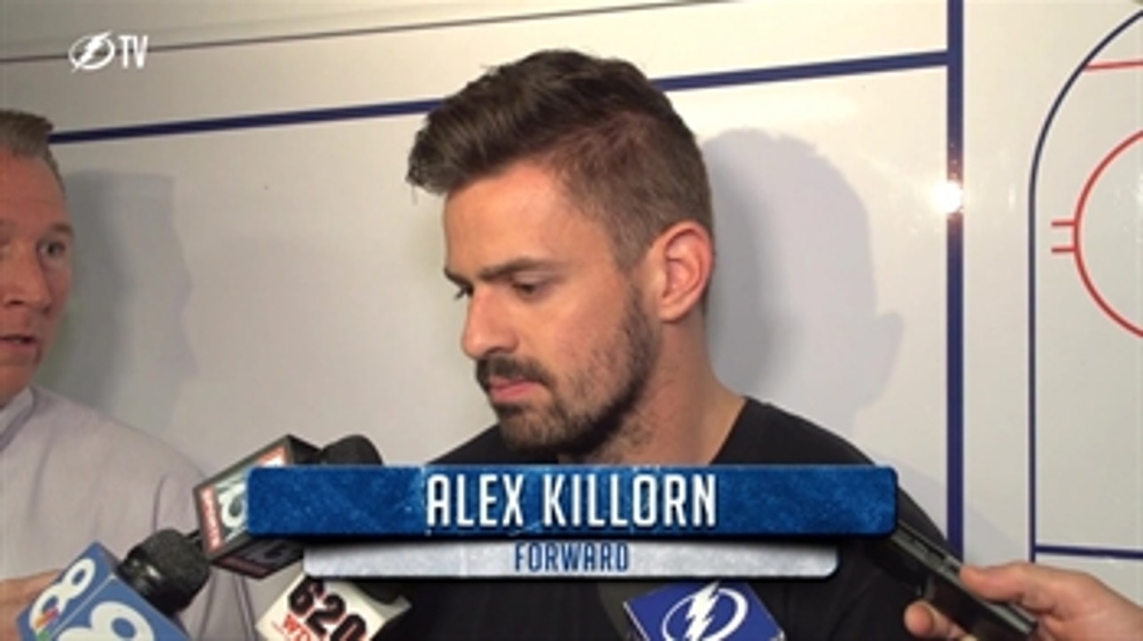 Alex Killorn says he's proud of the way the Lightning fought back this season