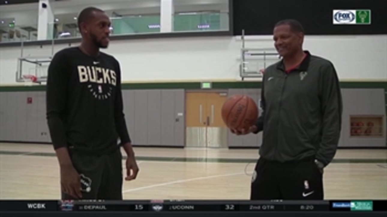 On the court with Bucks' Khris Middleton