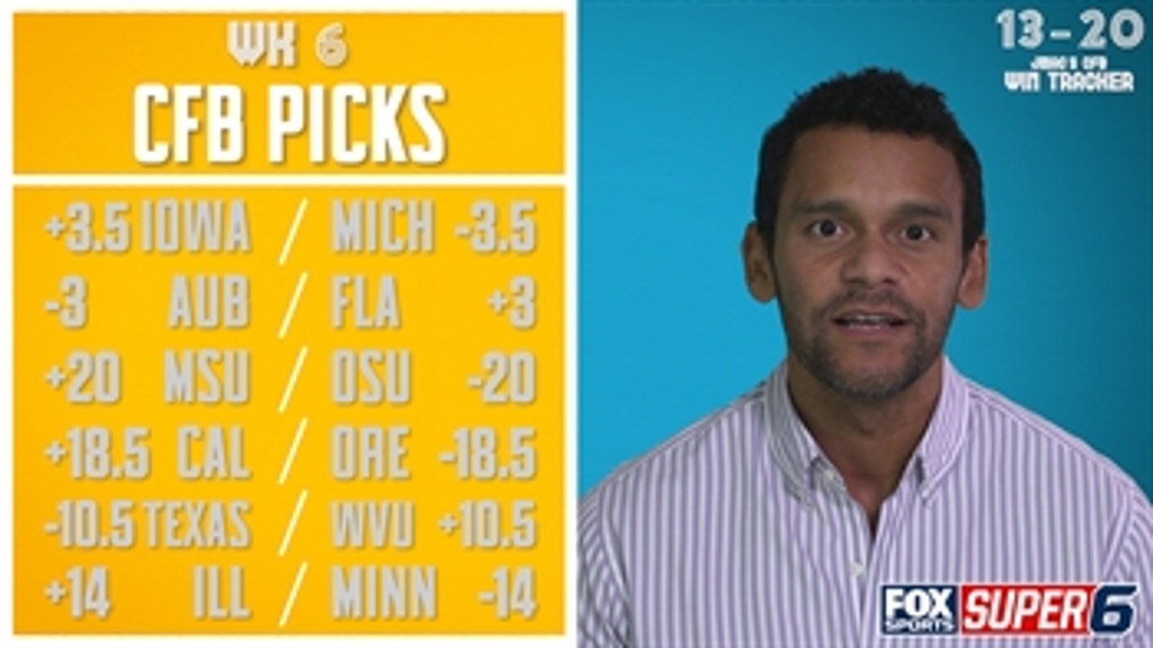 Jason McIntyre's Week 6 College Football Picks