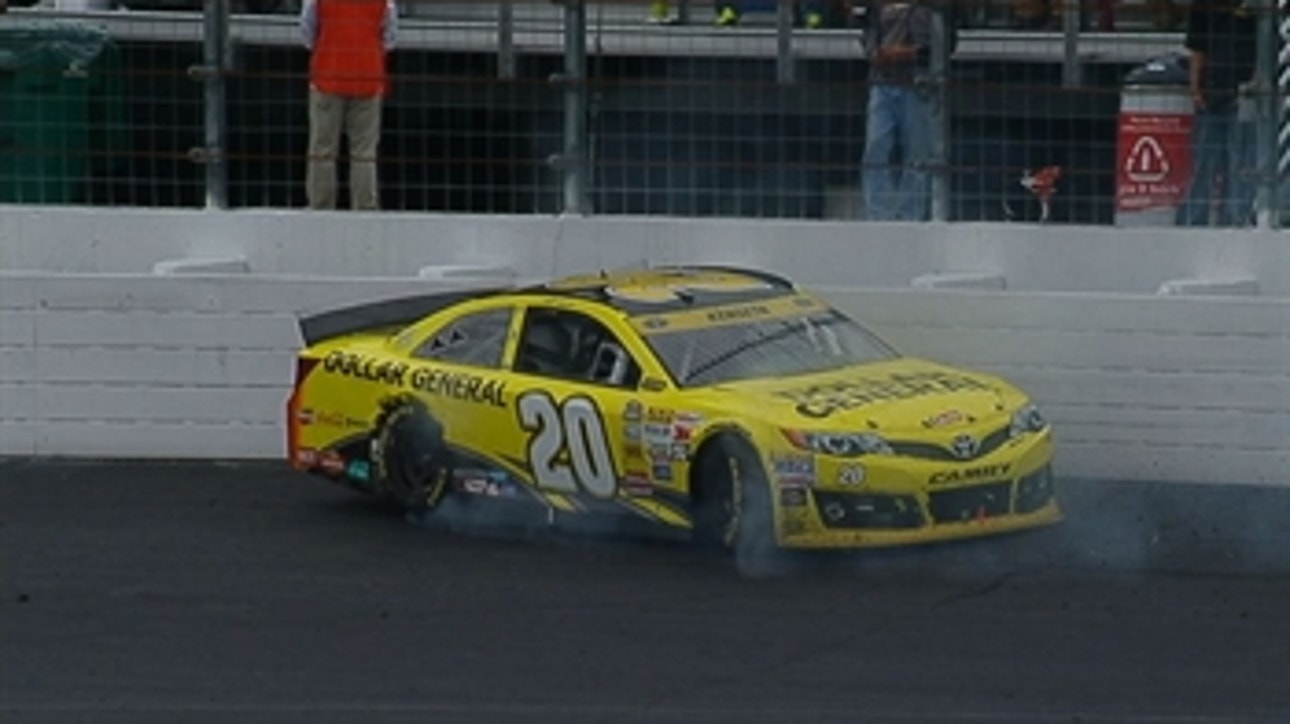 CUP: Matt Kenseth Spins Out Entering Turn 3 - Loudon 2014