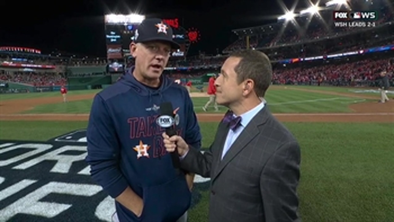 AJ Hinch looks ahead to bullpen game as Astros aim to tie World Series