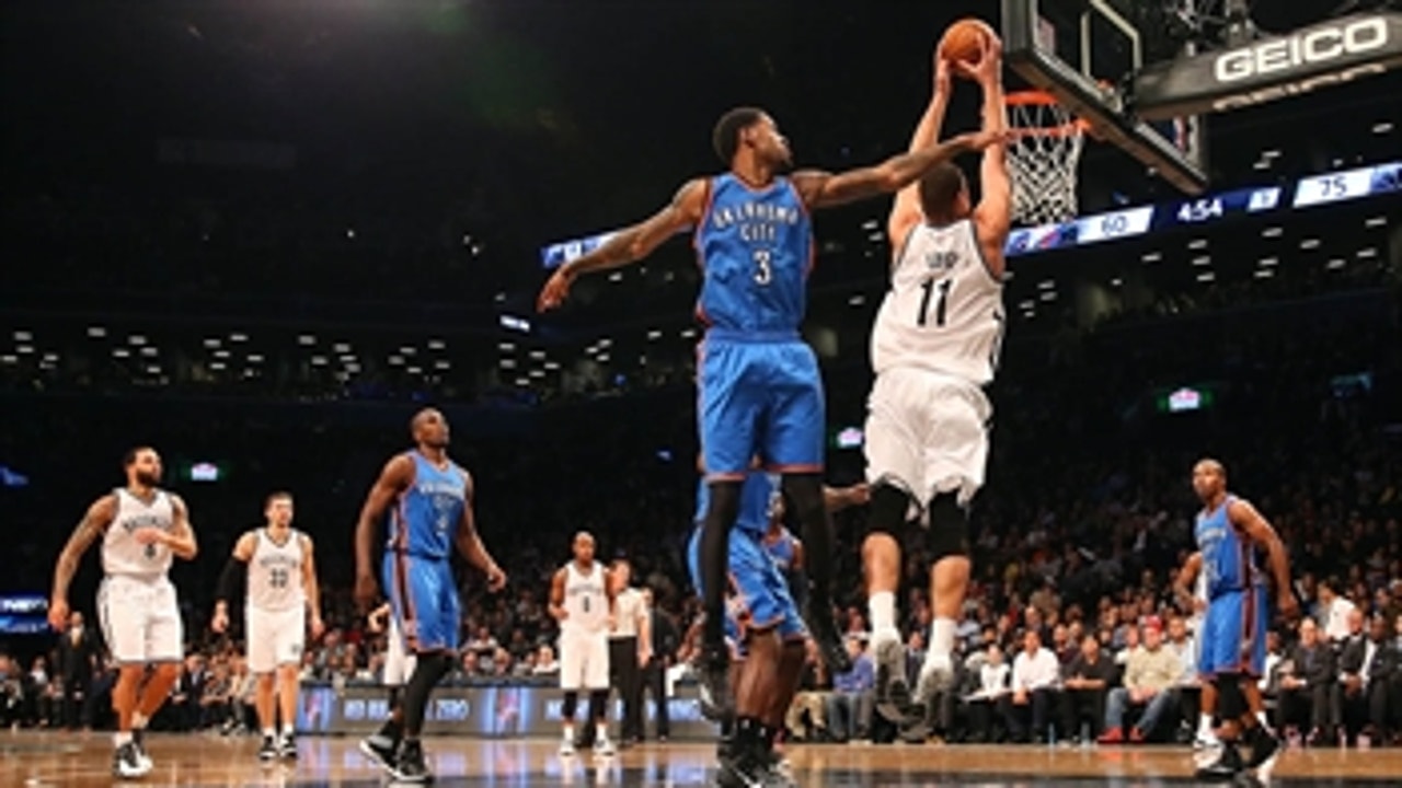 Thunder clobbered by Nets