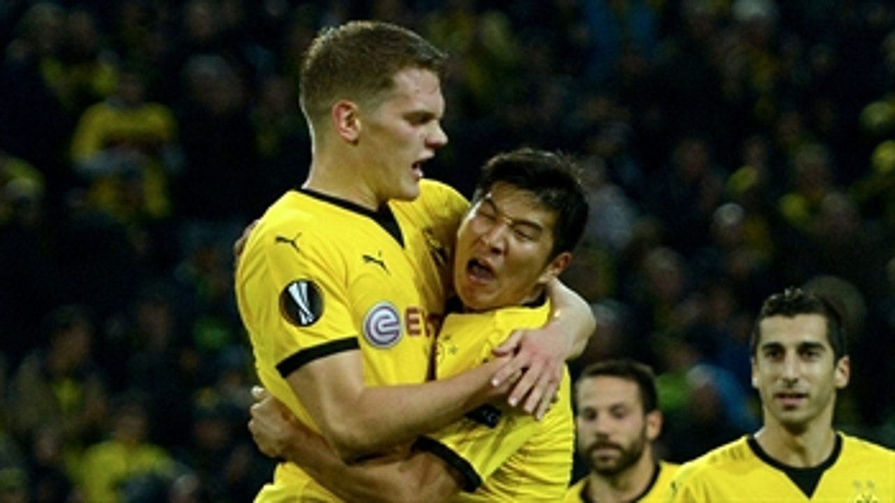 Park Joo-Ho gives Dortmund 2-1 lead - 2015-16 UEFA Europa League Highlights