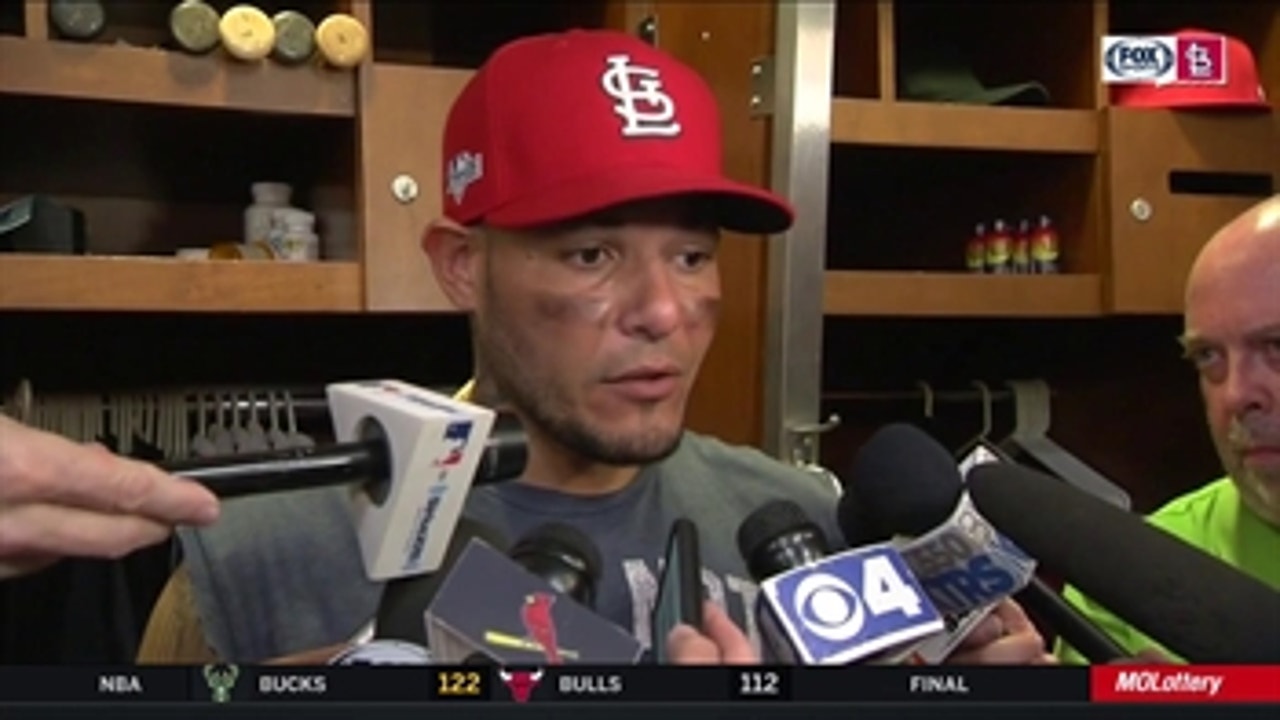 Yadi on connecting on first pitch: 'I've been doing that for 16 years'