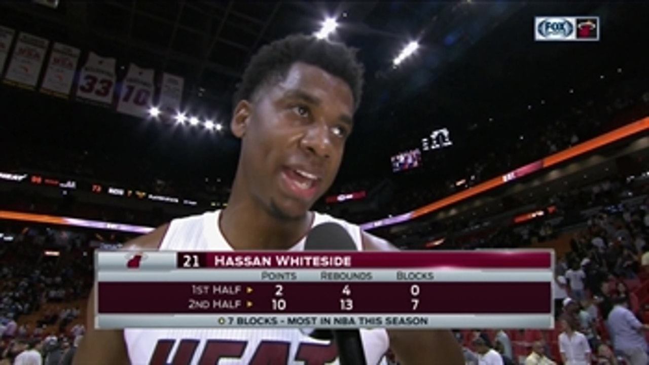 Hassan Whiteside: 'My eyes light up when they try to challenge me'