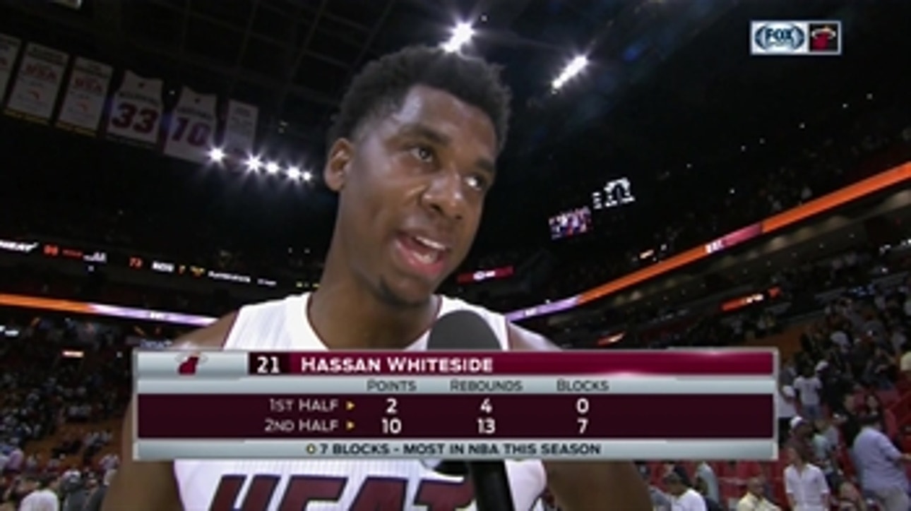 Hassan Whiteside: 'My eyes light up when they try to challenge me'