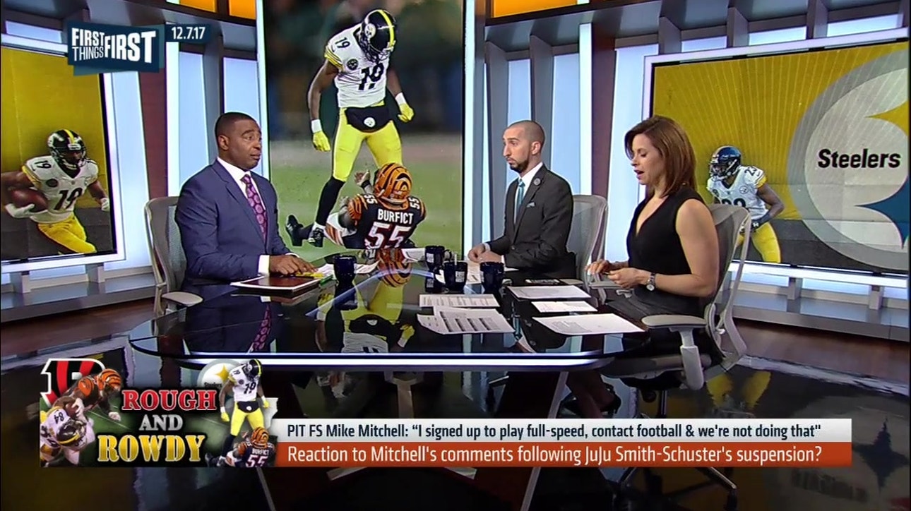 Cris Carter reacts to Mike Mitchell's comments after JuJu Smith's suspension ' FIRST THINGS FIRST