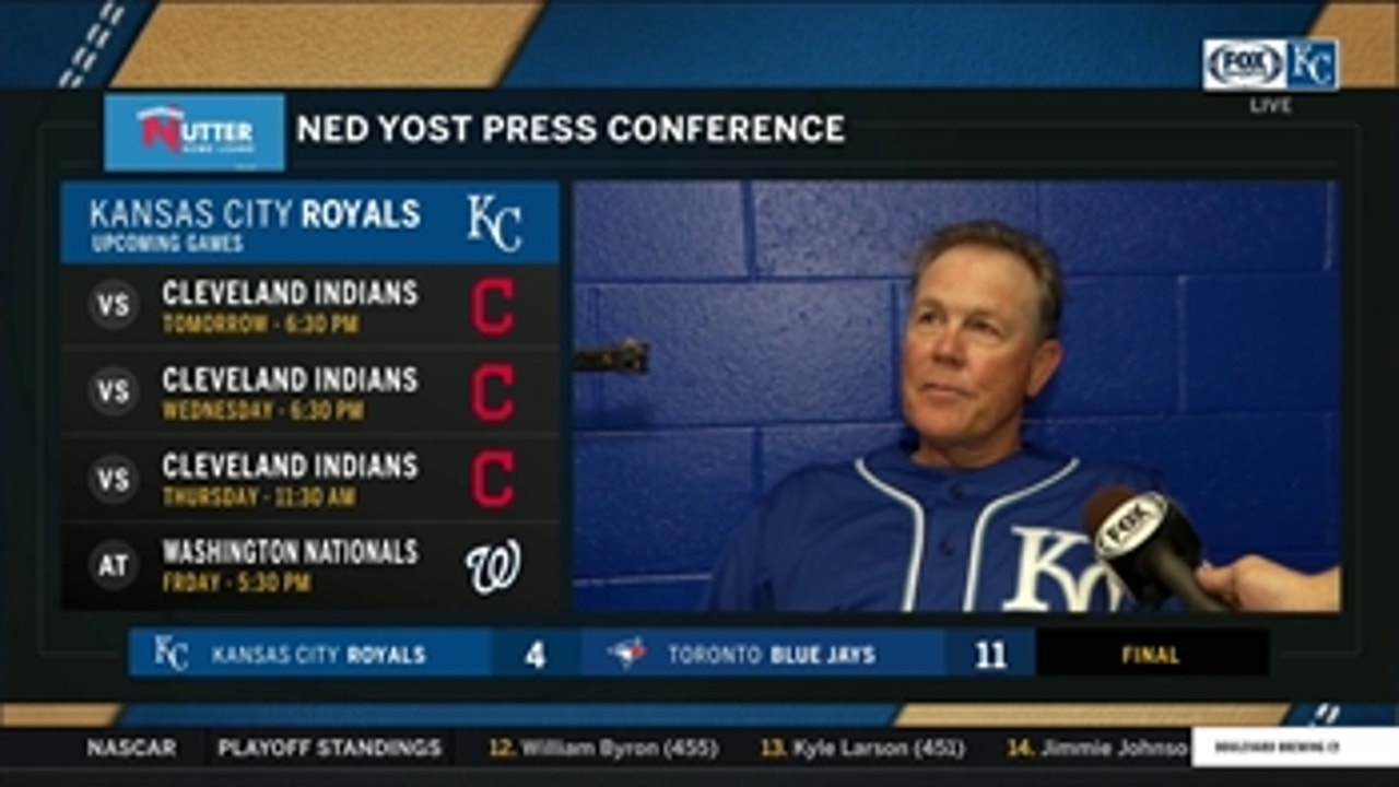 Yost on Blue Jays' powerful lineup after 11-4 loss in Toronto