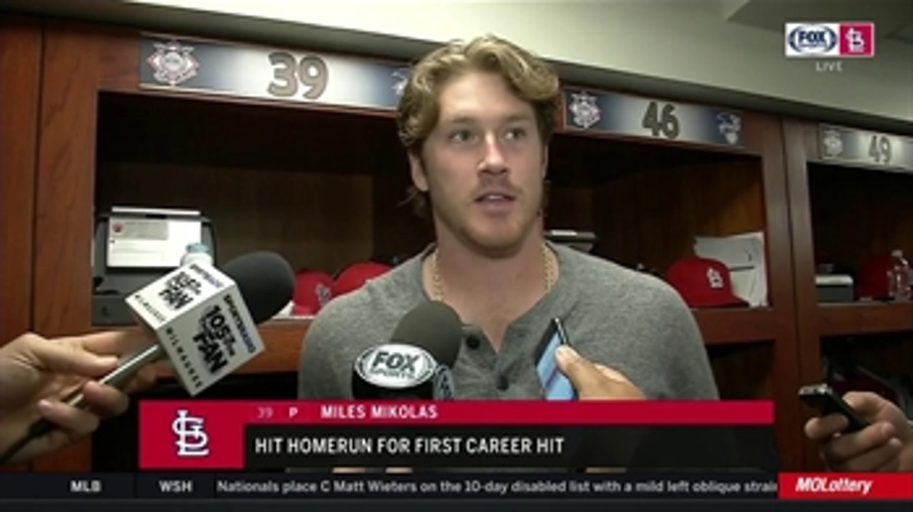 Cards' Mikolas on his homer and his pitching (both good)