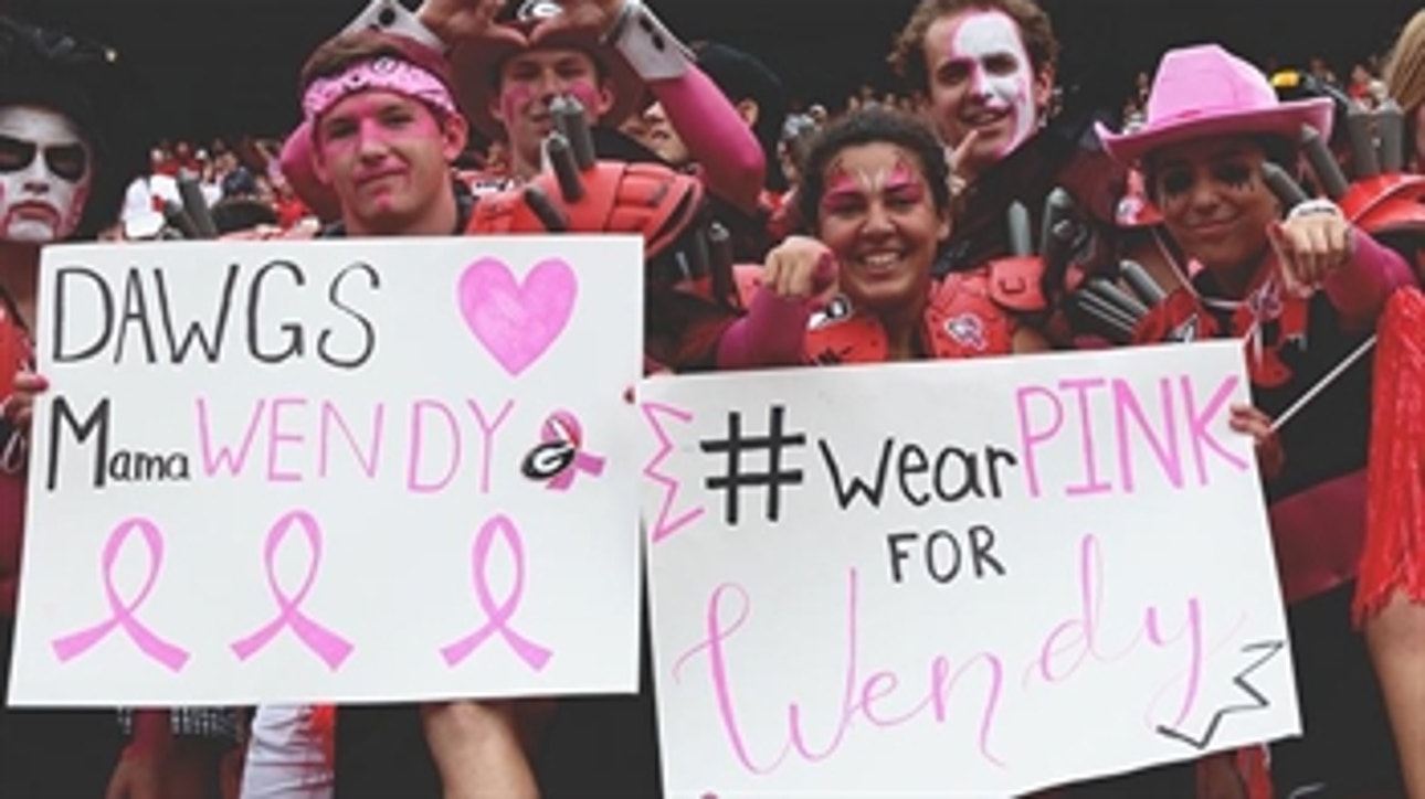 Georgia fans honor Arkansas State coach's late wife with 'pink out' ' MORE THAN A GAME