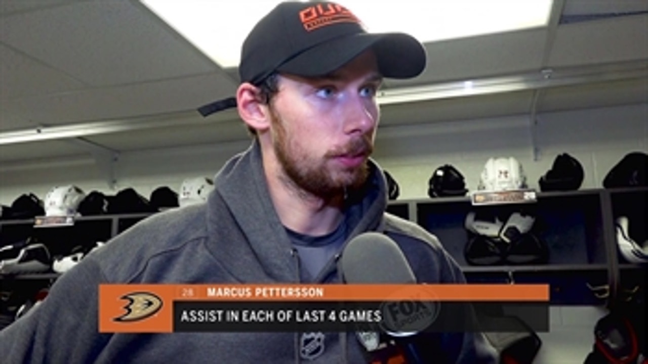 Marcus Pettersson talks about his confidence and improvements on offense