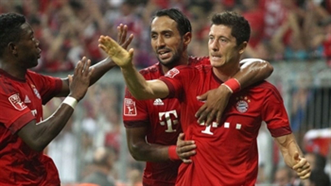 Lewandowski doubles Bayern Munich's lead against Hamburg- 2015-16 Bundesliga Highlights