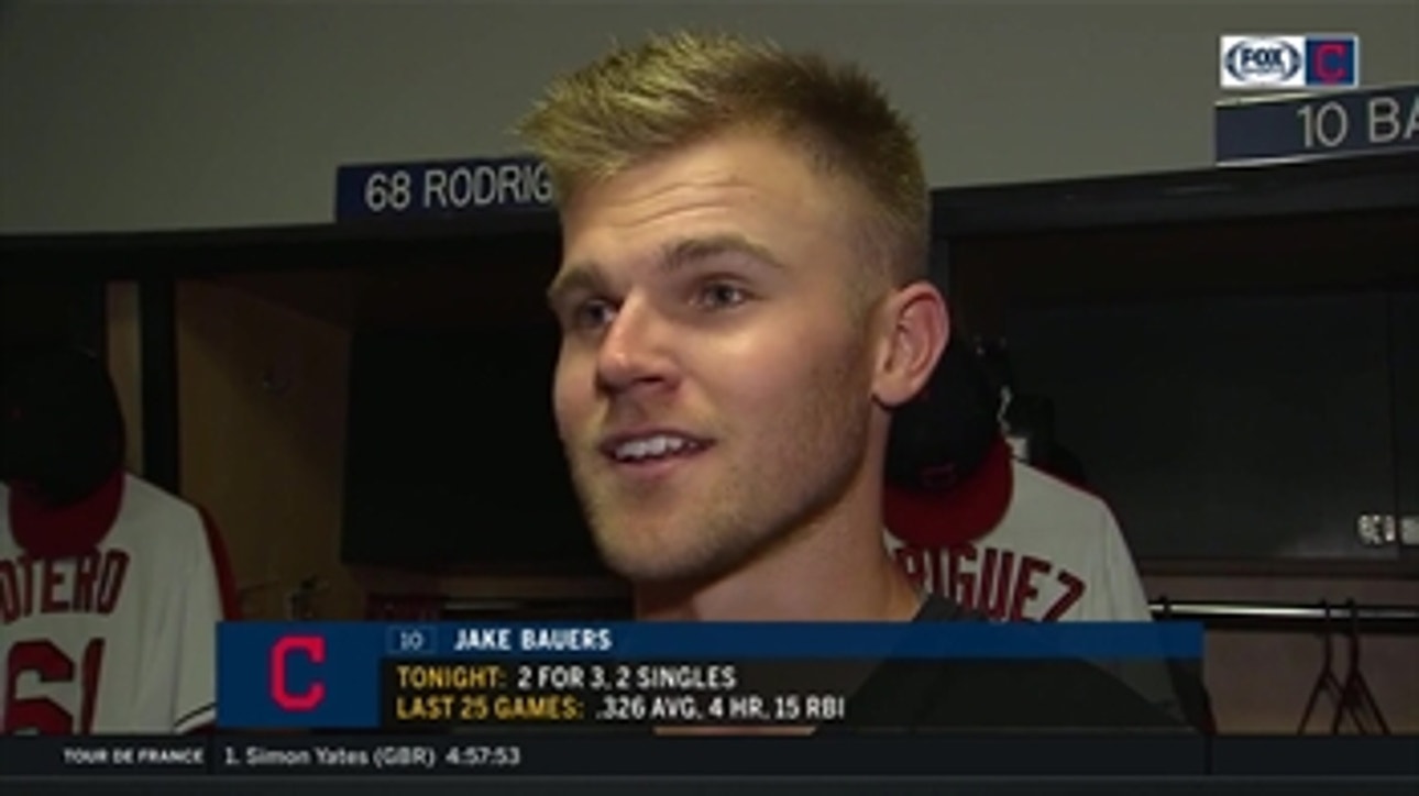 Balance through the lineup has been the key to Indians recent success according to Jake Bauers