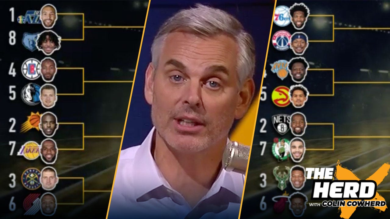 Colin Cowherd shares his NBA face bracket for the 2021 playoff series | THE HERD