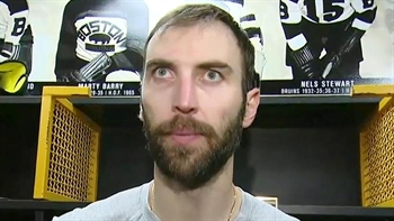 Chara not happy after Bruins' loss to Blue Jackets