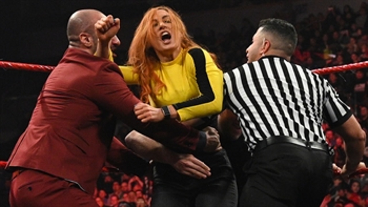 Chaos erupts during Women's Chamber Match contract signing: Raw, Feb. 24, 2020