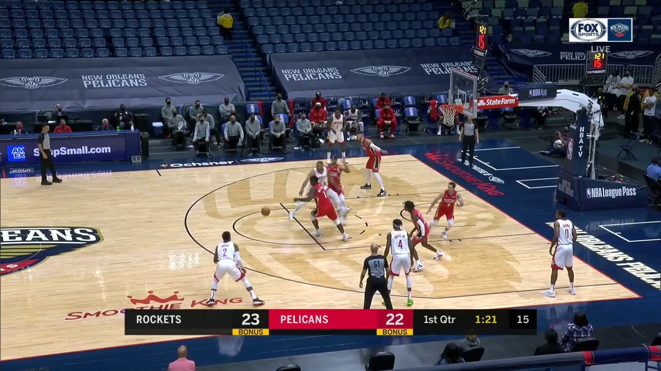 HIGHLIGHTS: Kira Lewis runs the floor and finishes with a Dunk