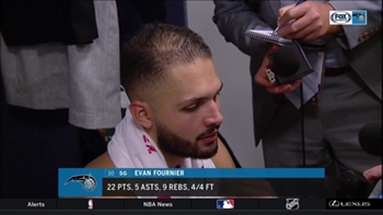 Evan Fournier disappointed in Magic's rebounding, fouling