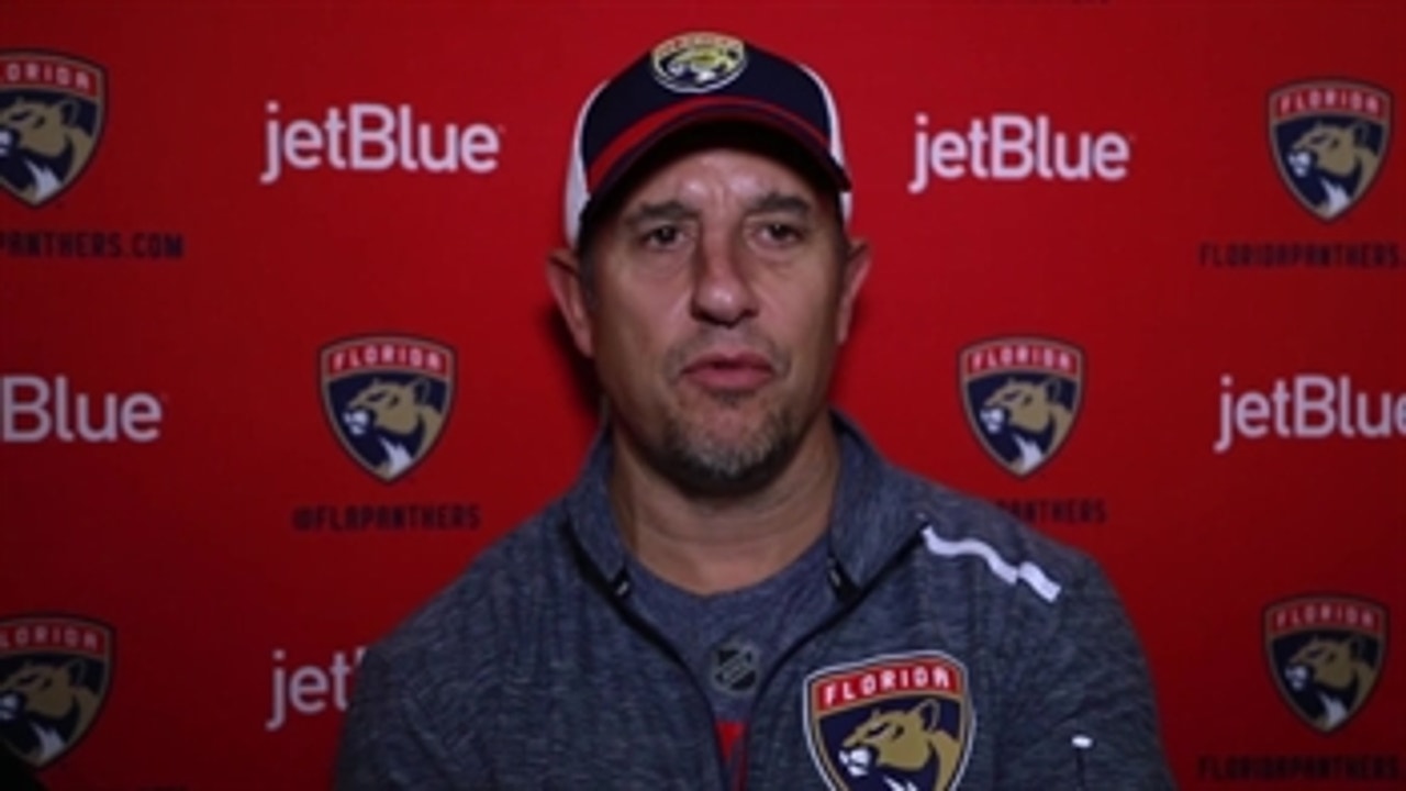 Panthers coach Bob Boughner on getting ready to face Bruins for the 1st time