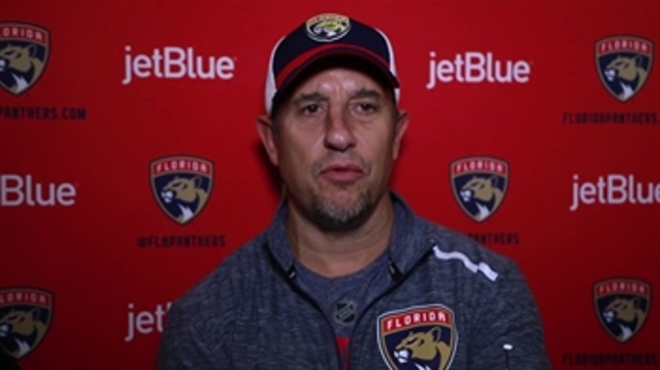 Panthers coach Bob Boughner on getting ready to face Bruins for the 1st time