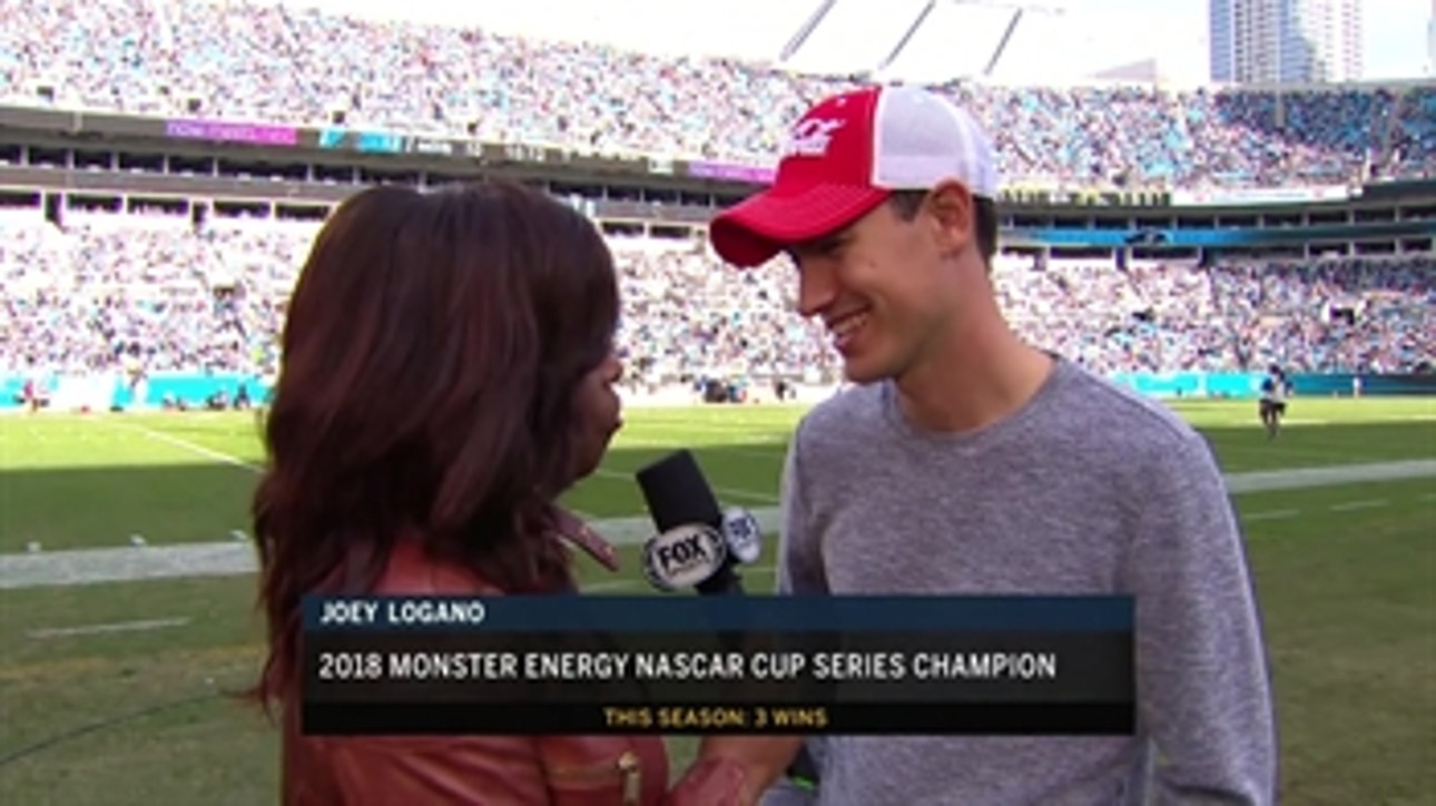 Joey Logano talks to Pam Oliver about his NASCAR championship and looks ahead to 2019