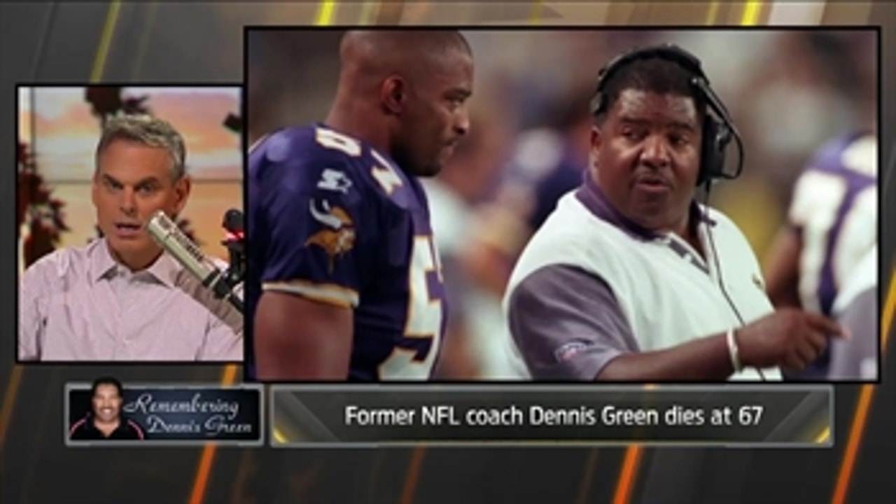 Colin pays tribute to former NFL coach Dennis Green